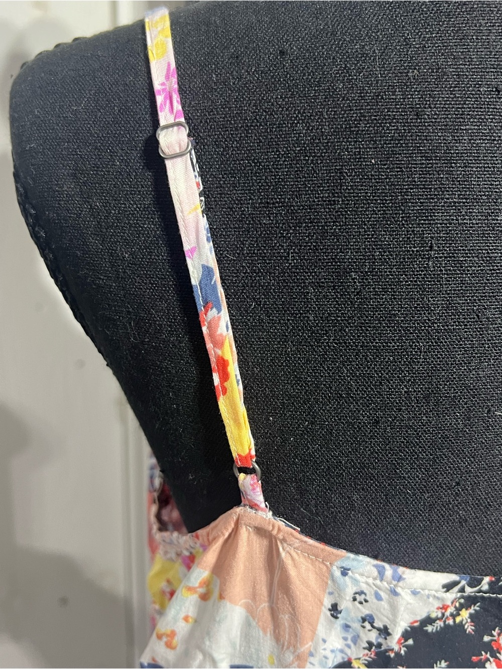GAP Multi-Color Patchwork Spaghetti Strap Camisole - Picture 2 of 7